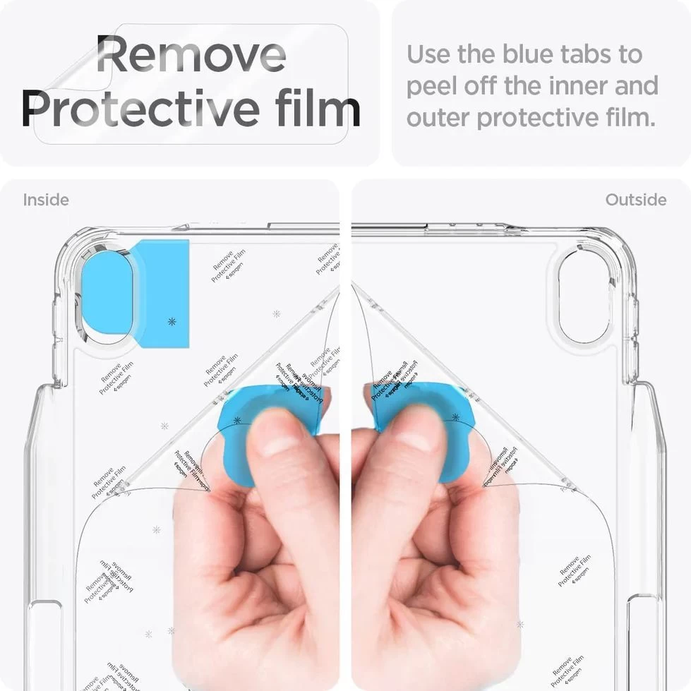 Apple iPad Air 4 (2020) Planšetės dėklas skaidrus SPIGEN Airskin Hybrid