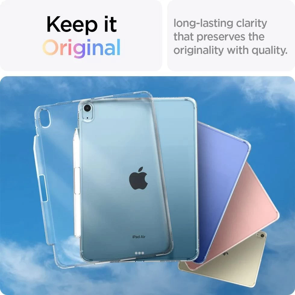 Apple iPad Air 4 (2020) Planšetės dėklas skaidrus SPIGEN Airskin Hybrid