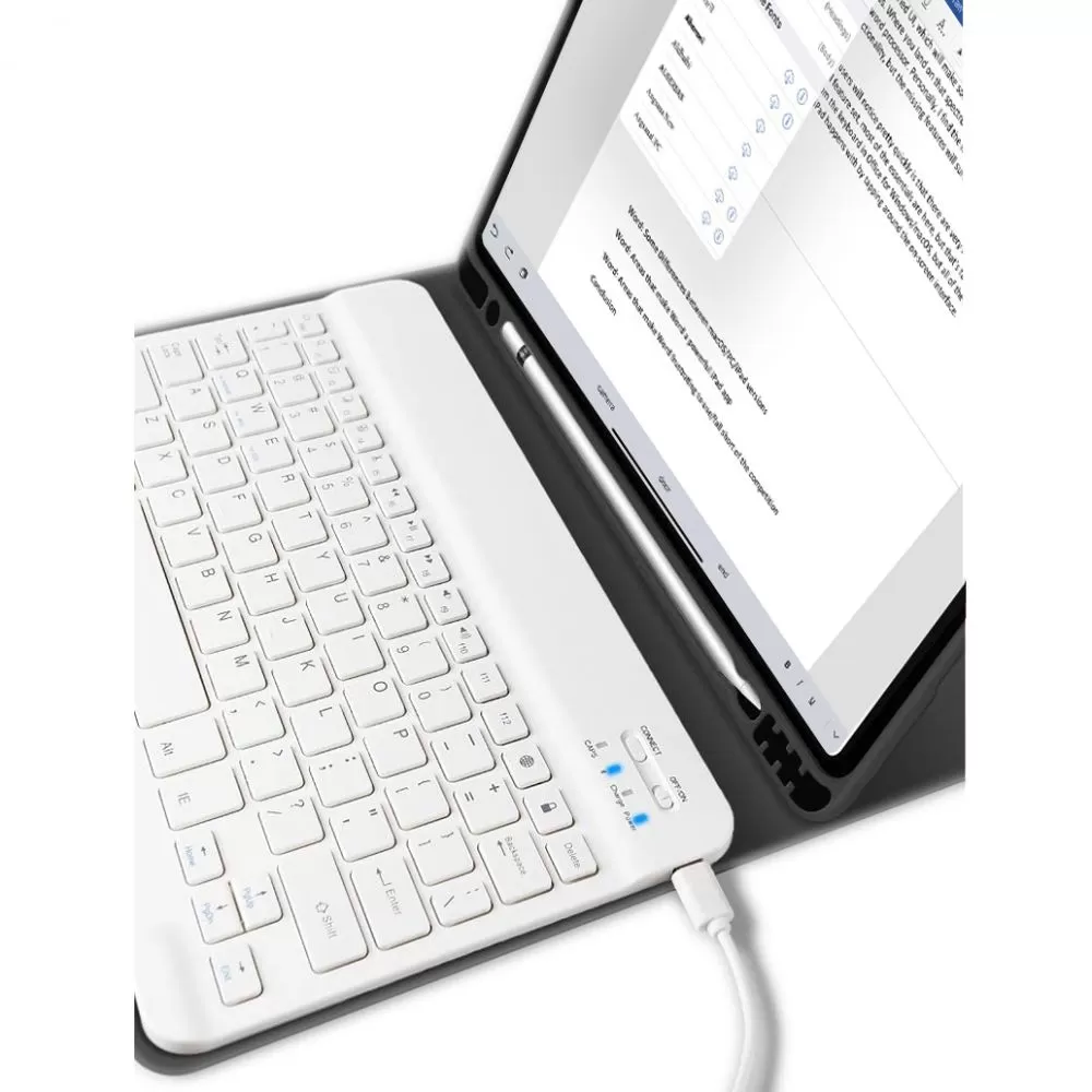 Apple iPad Air 4 (2020) Planšetės dėklas Juoda TECH-PROTECT SC PEN + KEYBOARD