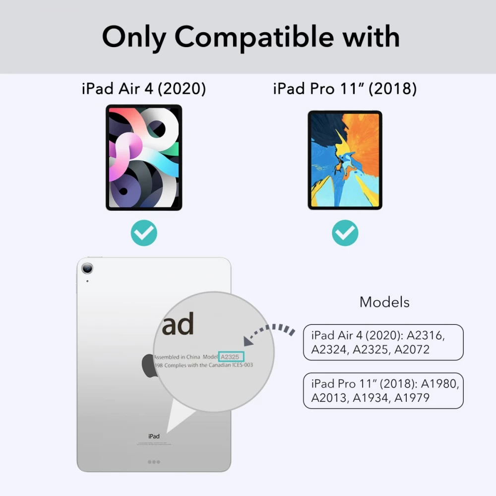 Apple iPad Air 4 (2020) Planšetės dėklas žalia ESR REBOUND MAGNETIC