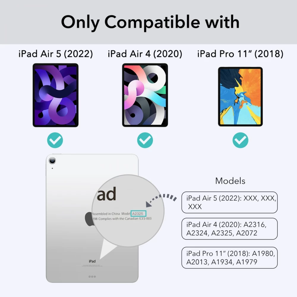 Apple iPad Air 4 (2020) Planšetės dėklas žalia ESR REBOUND MAGNETIC