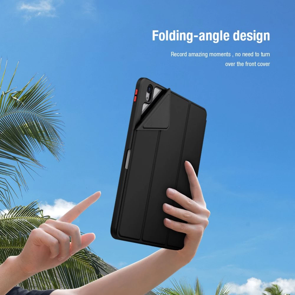 Apple iPad Air 4 (2020) Planšetės dėklas žalia Nillkin Bevel Leather 