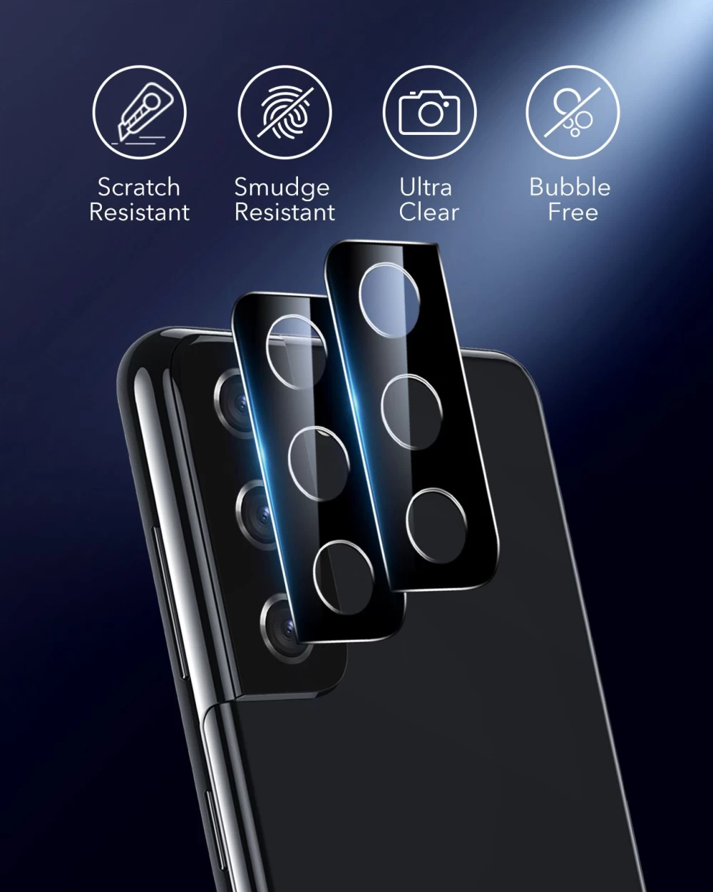 Samsung Galaxy S21 Plus kaitseklaas  ESR Camera Glass Film (2pack)