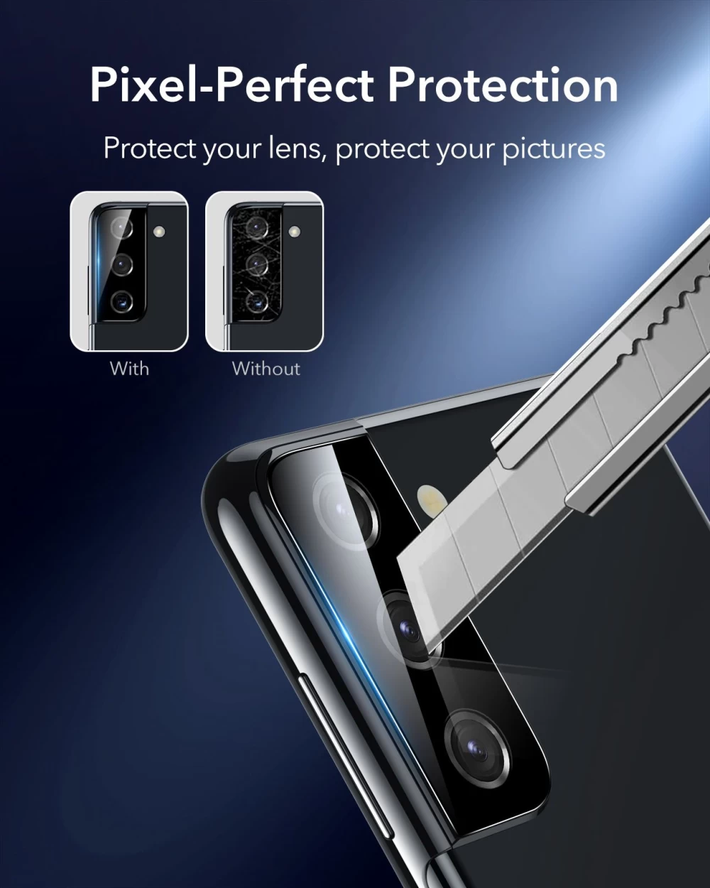 Samsung Galaxy S21 Plus kaitseklaas  ESR Camera Glass Film (2pack)