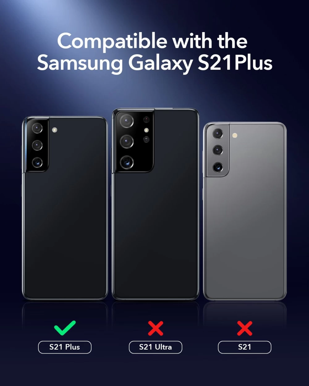 Samsung Galaxy S21 Plus kaitseklaas  ESR Camera Glass Film (2pack)