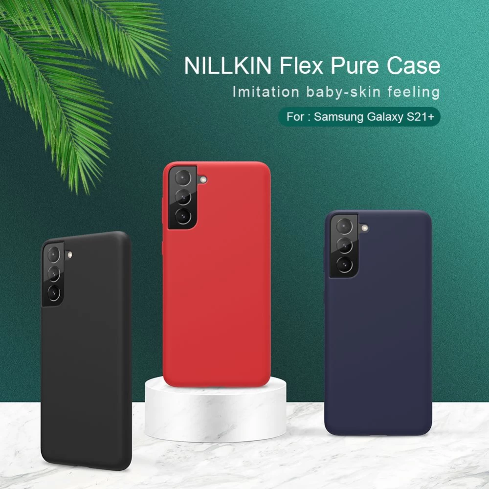 Samsung Galaxy S21 Plus dėklas raudonas Nillkin Flex Pure 