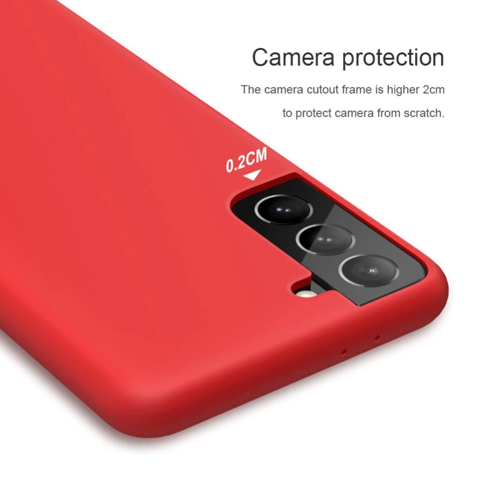 Samsung Galaxy S21 Plus dėklas raudonas Nillkin Flex Pure 