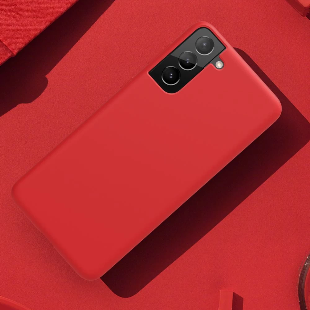 Samsung Galaxy S21 Plus dėklas raudonas Nillkin Flex Pure 