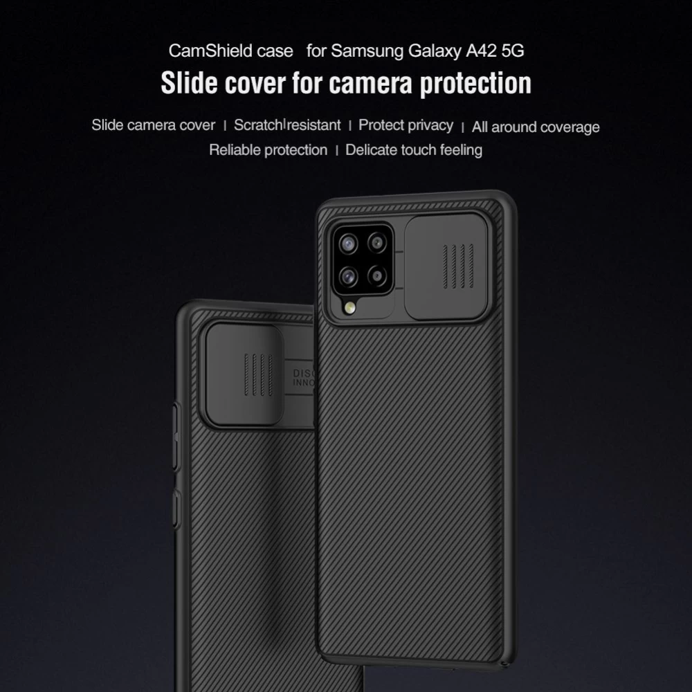 Samsung Galaxy A42 5G skal svart Nillkin CamShield 