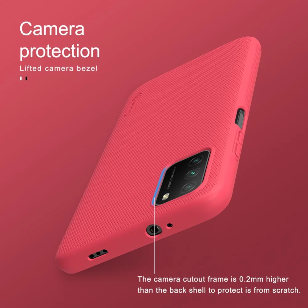 Xiaomi Poco M3 ümbris punane Nillkin Super Frosted Shield  POCO
