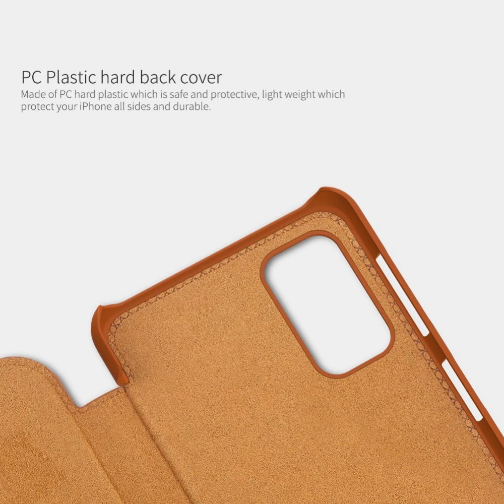 Samsung Galaxy A32 5G dėklas rudas Nillkin Qin Leather 