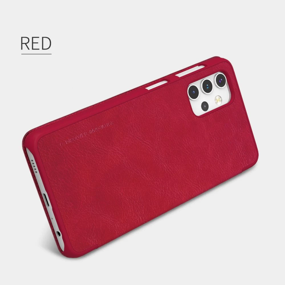 Samsung Galaxy A32 5G dėklas rudas Nillkin Qin Leather 
