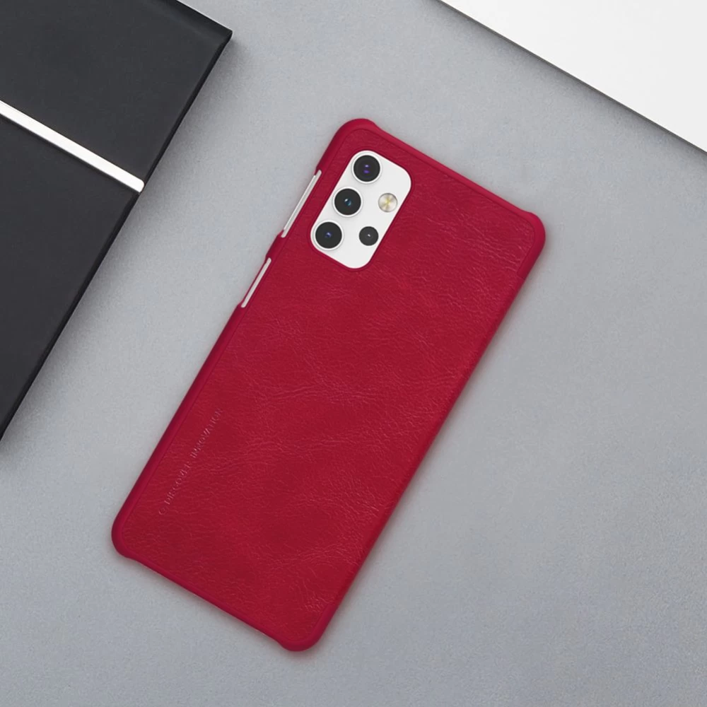 Samsung Galaxy A32 5G dėklas rudas Nillkin Qin Leather 