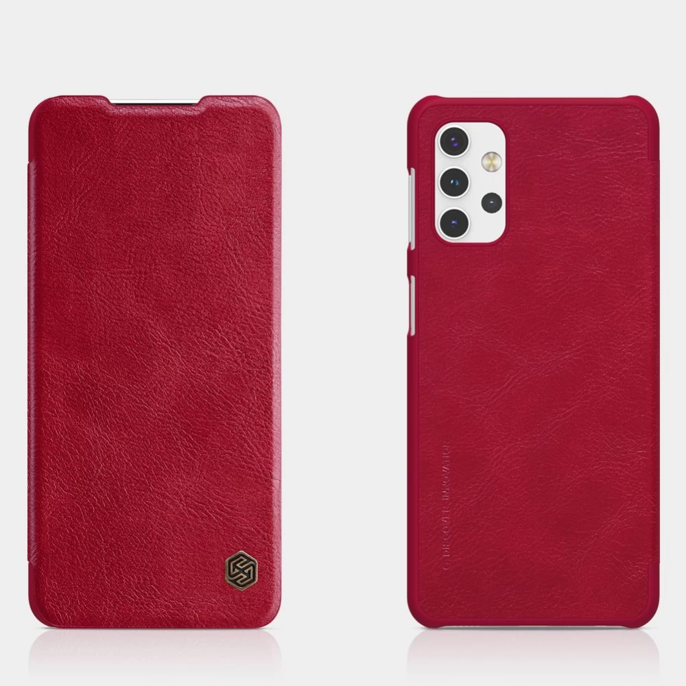 Samsung Galaxy A32 5G dėklas Juoda Nillkin Qin Leather 