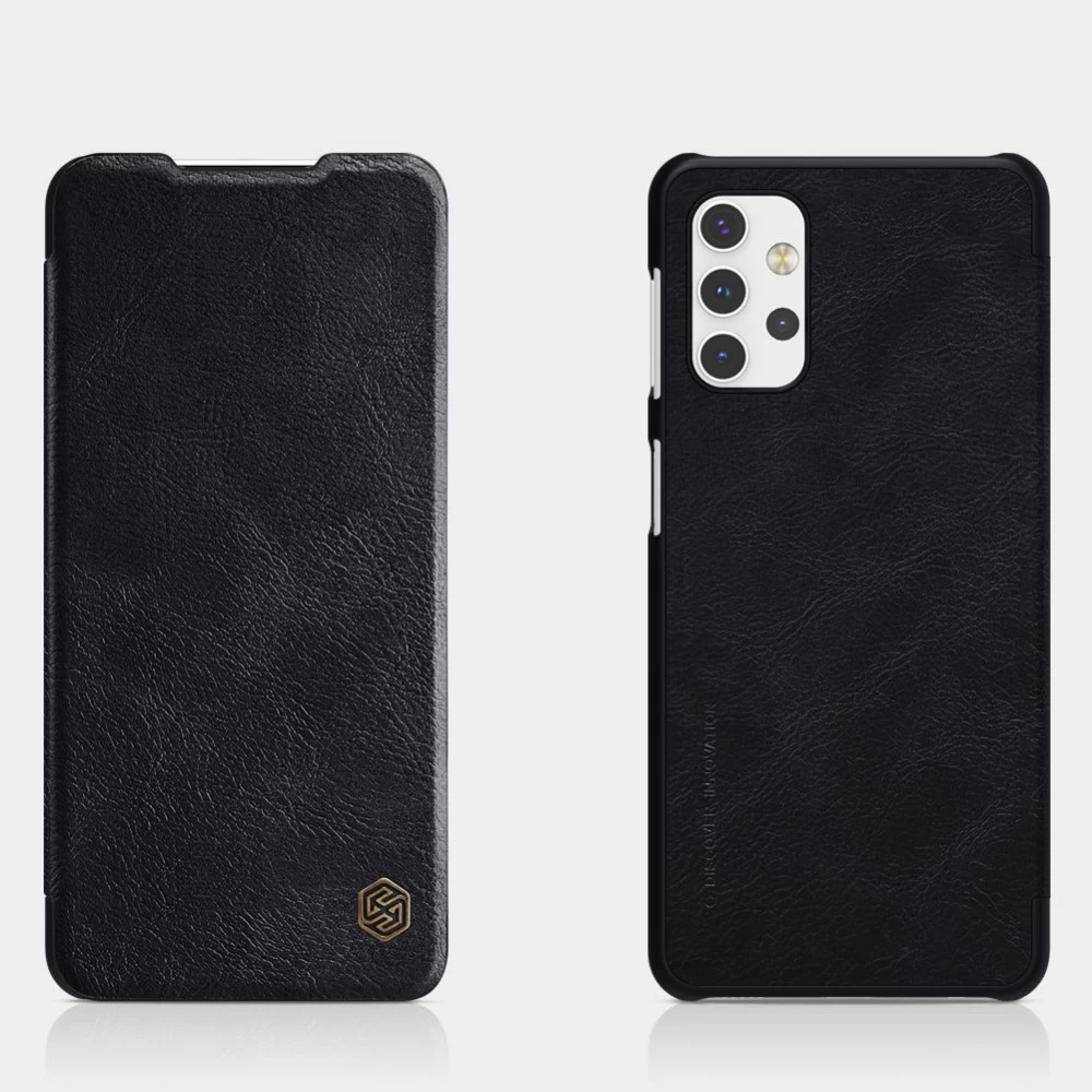 Samsung Galaxy A32 5G dėklas Juoda Nillkin Qin Leather 