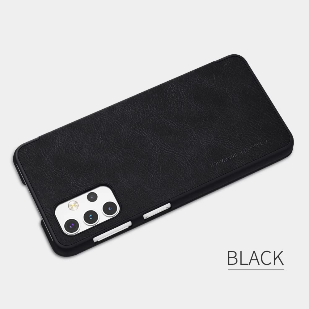 Samsung Galaxy A32 5G dėklas Juoda Nillkin Qin Leather 