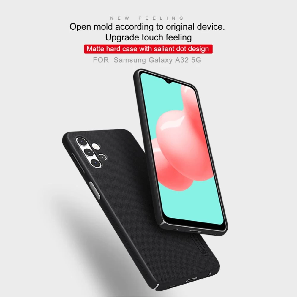 Samsung Galaxy A32 5G dėklas raudonas Nillkin Super Frosted Shield 