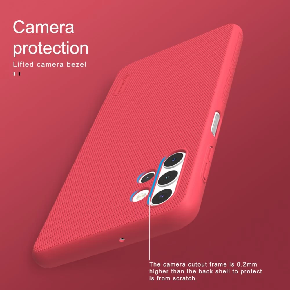 Samsung Galaxy A32 5G dėklas raudonas Nillkin Super Frosted Shield 