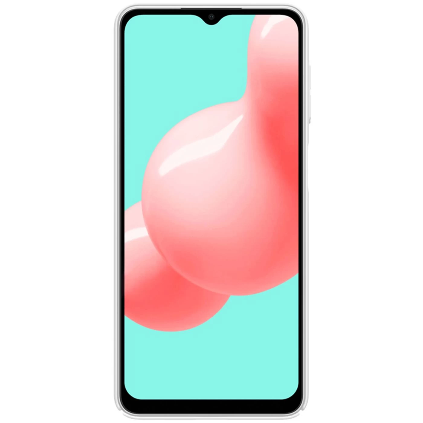 Samsung Galaxy A32 5G dėklas baltas Nillkin Super Frosted Shield