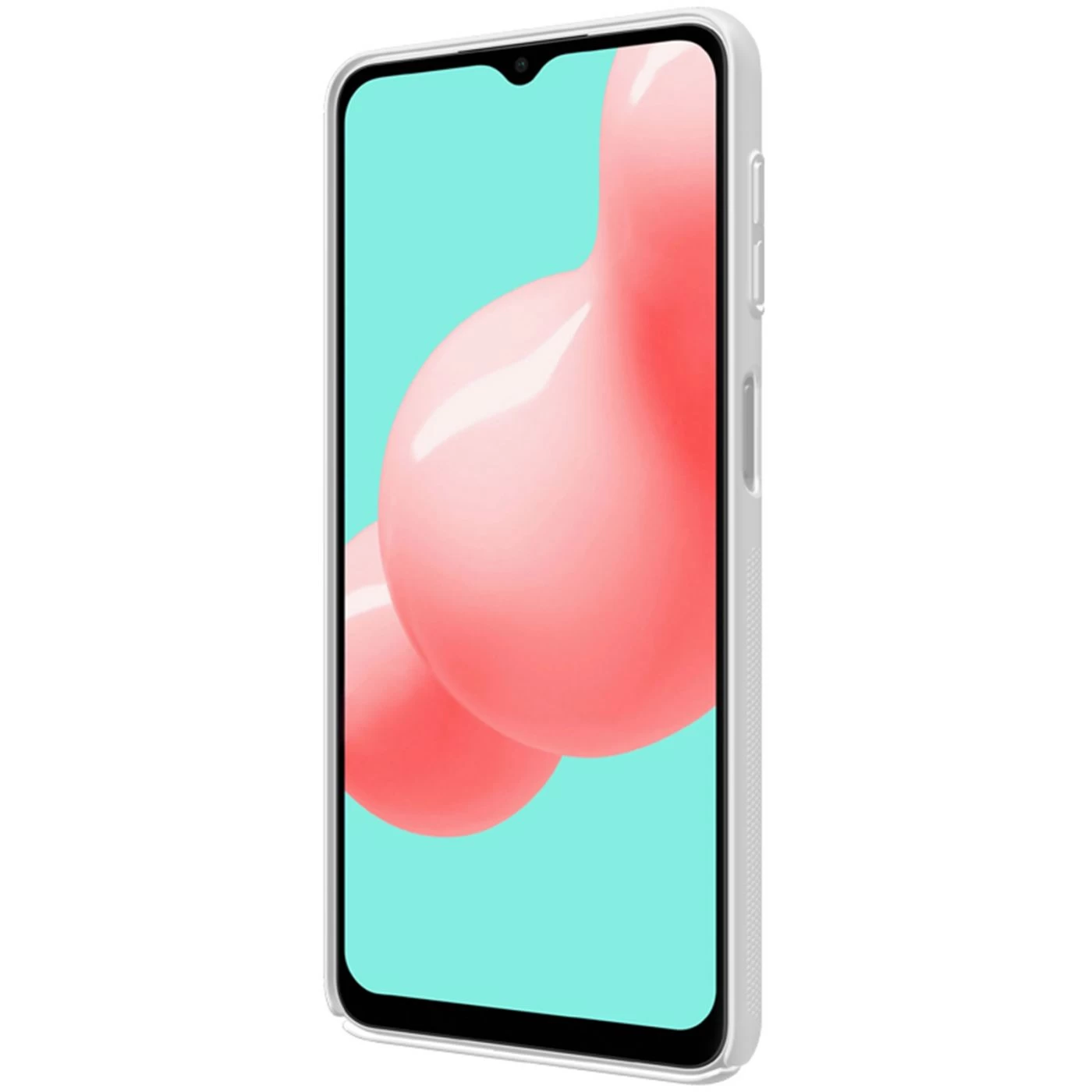 Samsung Galaxy A32 5G dėklas baltas Nillkin Super Frosted Shield