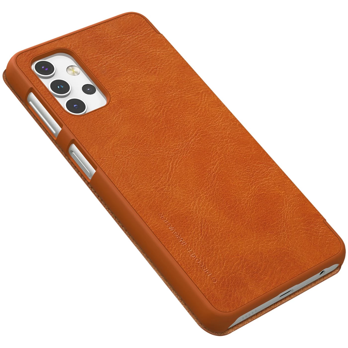 Samsung Galaxy A32 5G dėklas rudas Nillkin Qin Leather
