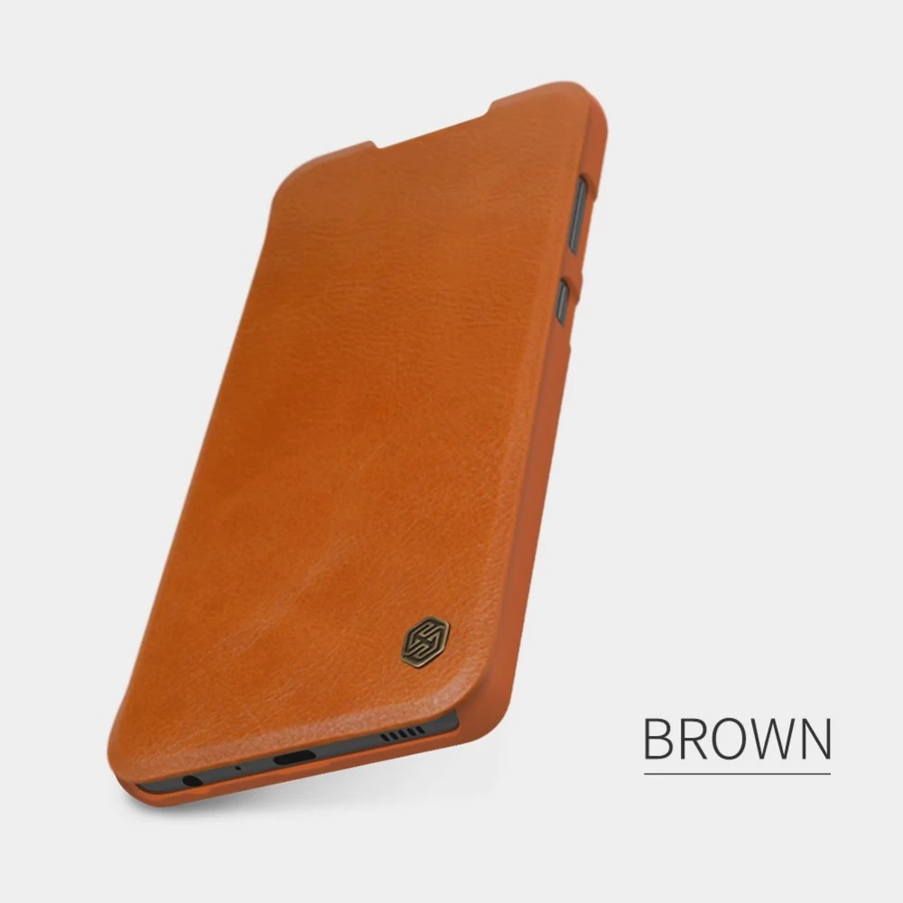Samsung Galaxy A72 5G case brown Nillkin Qin Leather 