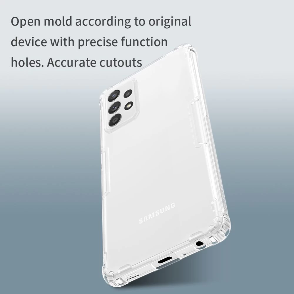 Samsung Galaxy A72 5G case transparent gray Nillkin TPU 
