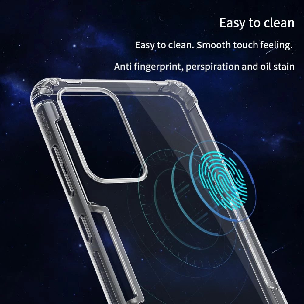 Samsung Galaxy A72 5G case transparent gray Nillkin TPU 