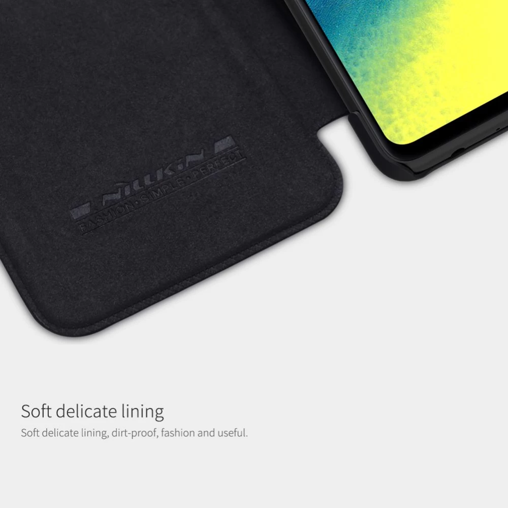 Samsung Galaxy A72 5G case black Nillkin Qin Leather 