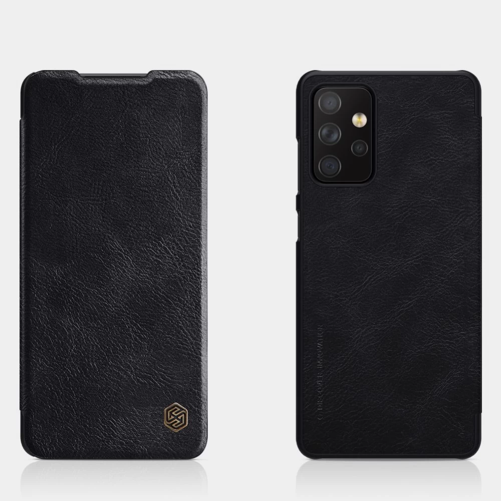Samsung Galaxy A72 5G case black Nillkin Qin Leather 