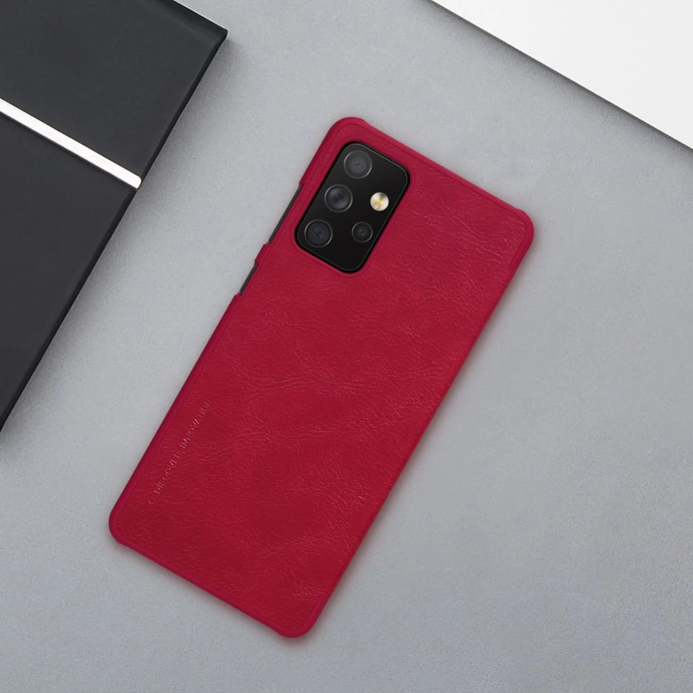 Samsung Galaxy A72 5G case black Nillkin Qin Leather 
