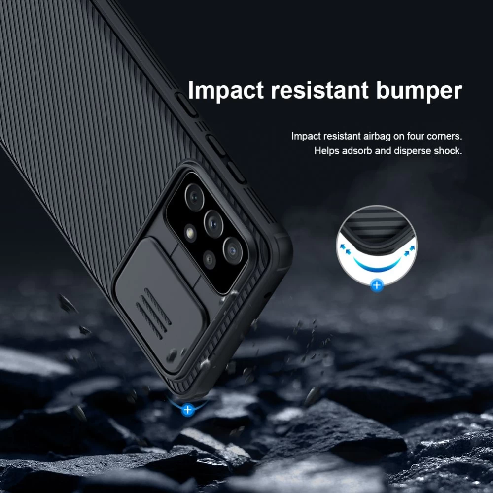 Samsung Galaxy A72 5G case black Nillkin CamShield Pro 