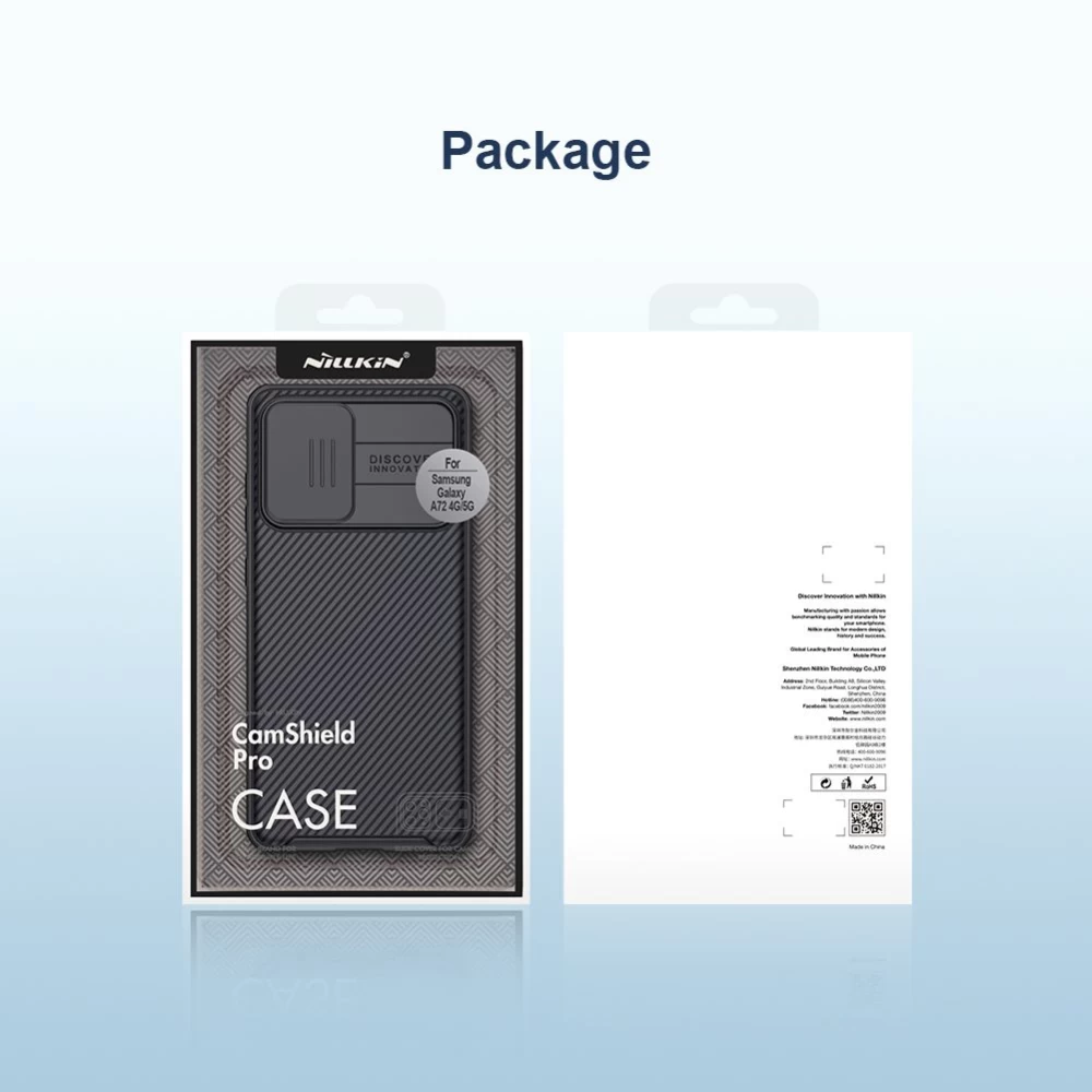 Samsung Galaxy A72 5G case black Nillkin CamShield Pro 