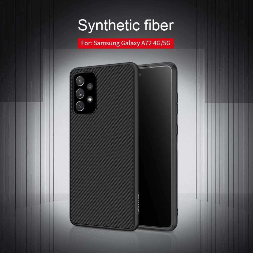 Samsung Galaxy A72 5G case black Nillkin Synthetic Fiber 