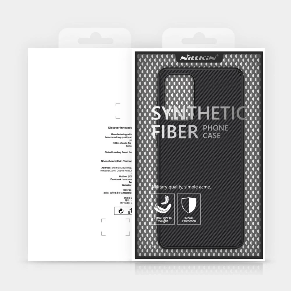 Samsung Galaxy A72 5G case black Nillkin Synthetic Fiber 