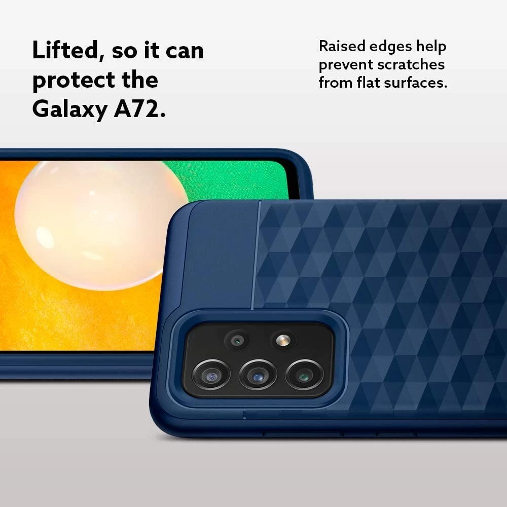 Samsung Galaxy A72 5G case blue CASEOLOGY Parallax