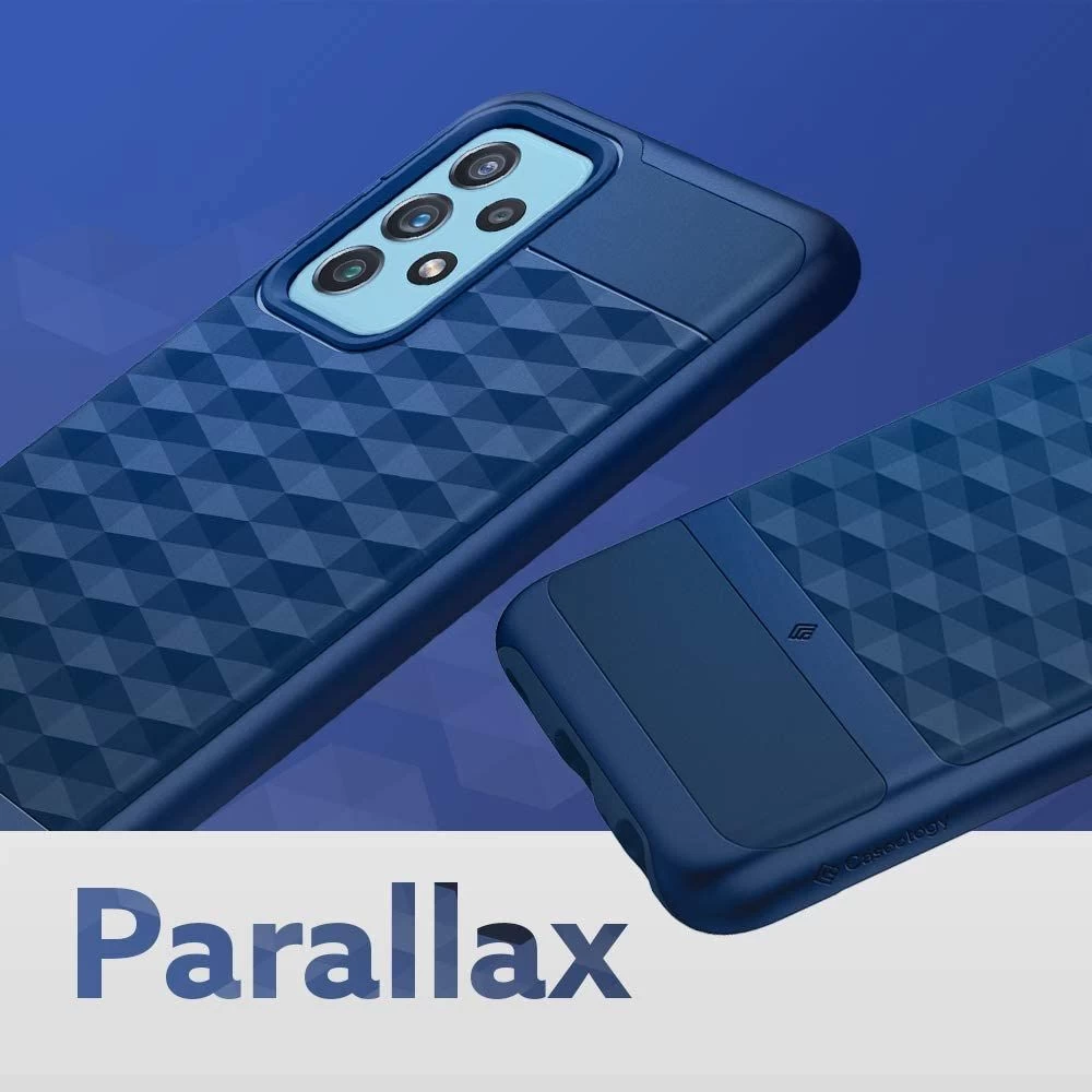 Samsung Galaxy A72 5G case blue CASEOLOGY Parallax