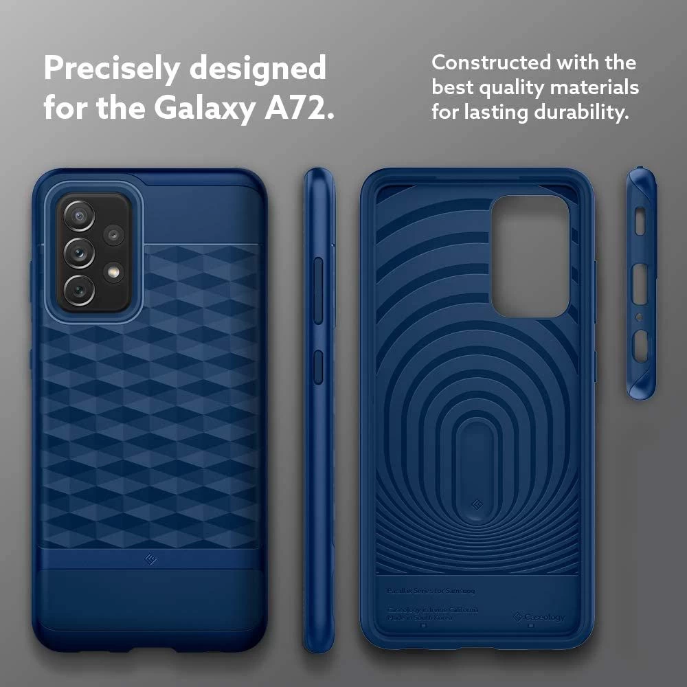Samsung Galaxy A72 5G case blue CASEOLOGY Parallax