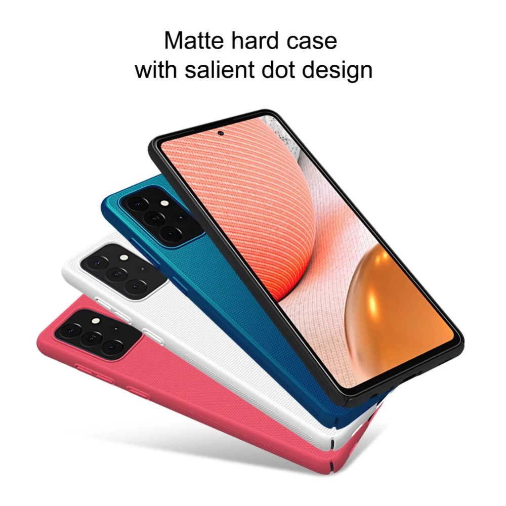 Samsung Galaxy A72 5G case blue Nillkin Super Frosted Shield 