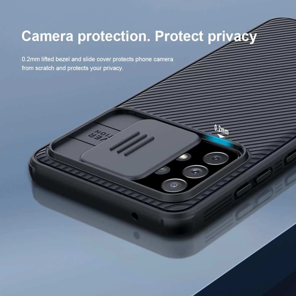 Samsung Galaxy A72 5G ümbris sinine Nillkin CamShield Pro 
