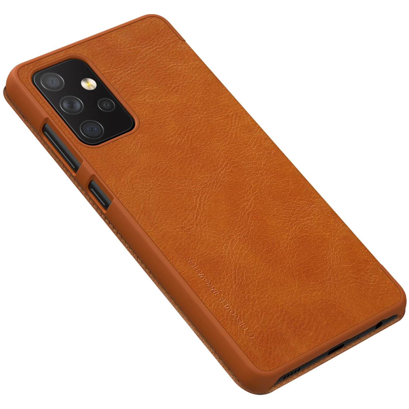 Samsung Galaxy A72 5G case brown Nillkin Qin Leather