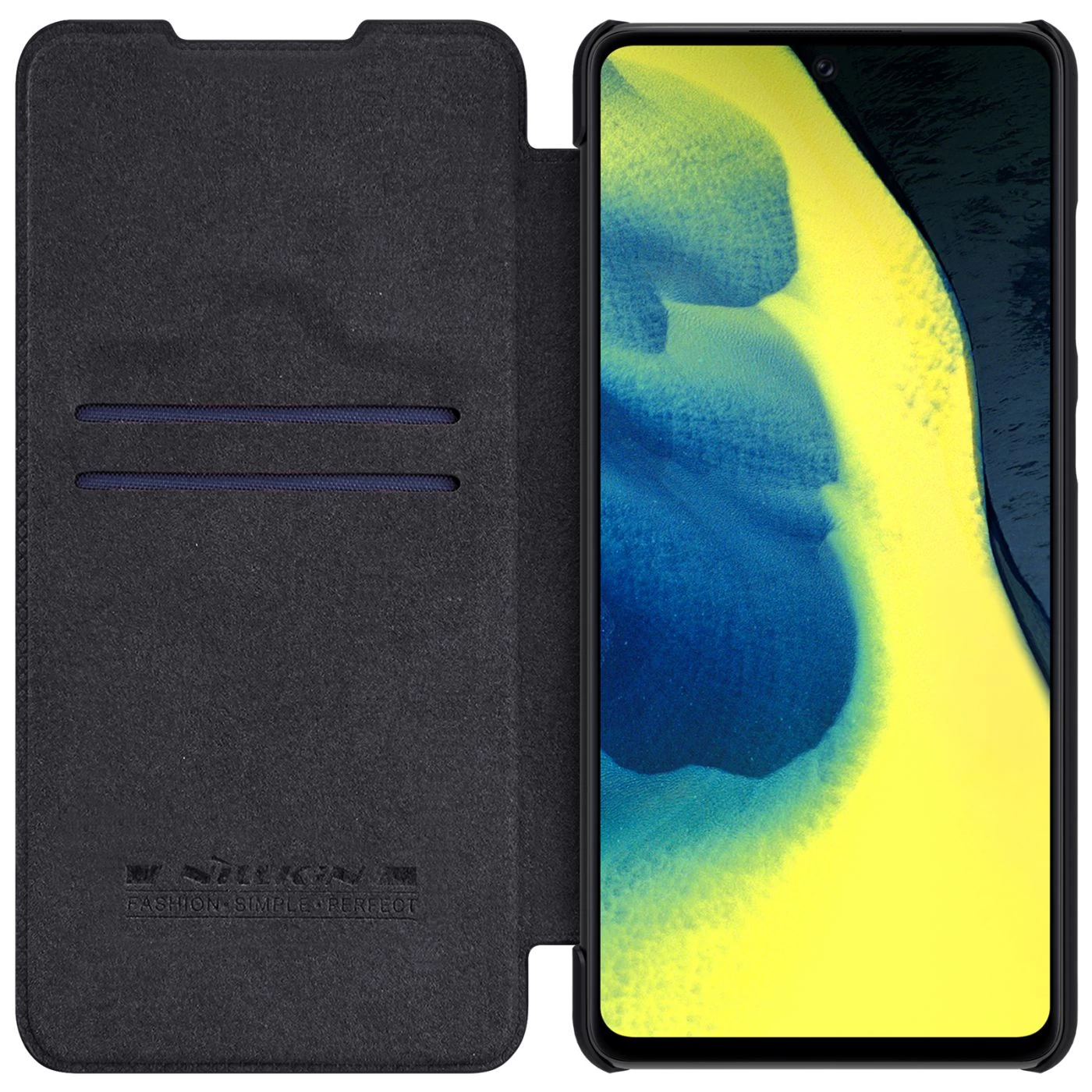 Samsung Galaxy A72 5G case black Nillkin Qin Leather