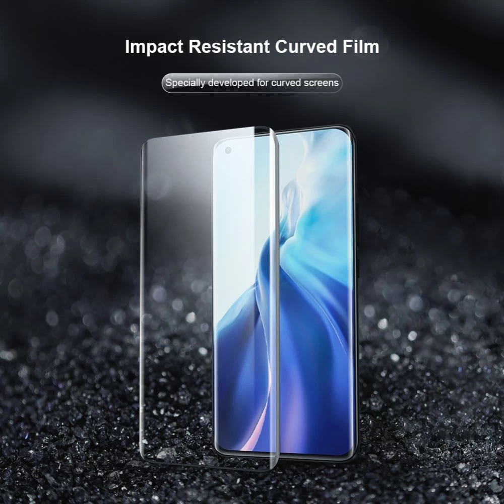 Xiaomi Mi 11 aizsargstikls  Nillkin Impact Resistant Curved Film (2-pack)