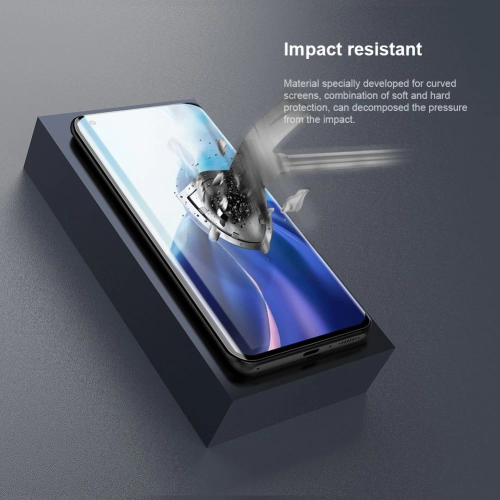Xiaomi Mi 11 aizsargstikls  Nillkin Impact Resistant Curved Film (2-pack)