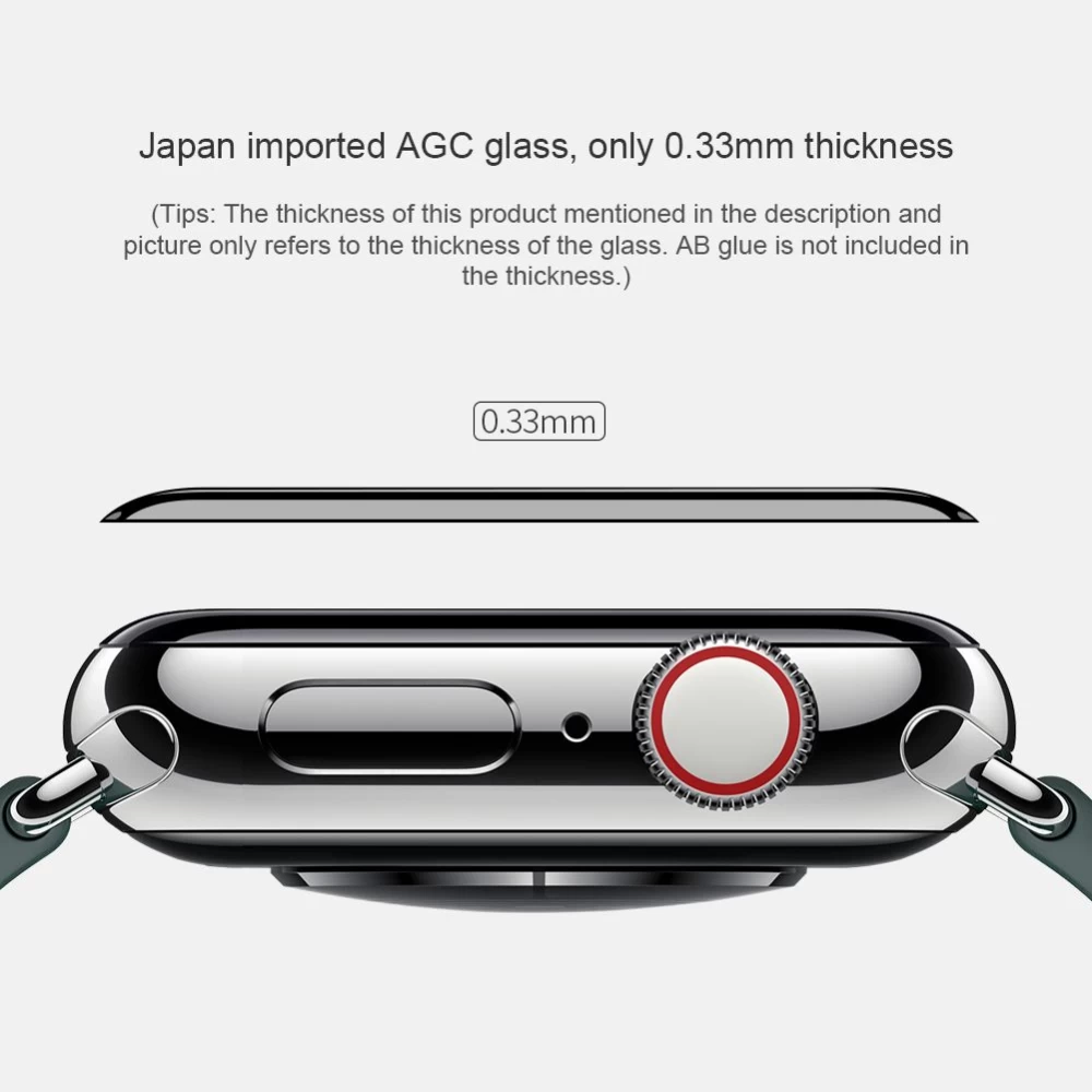 Apple Watch telefona aizsargstikls  Nillkin 3D AW+ Full Coverage Tempered Protective Film 38mm