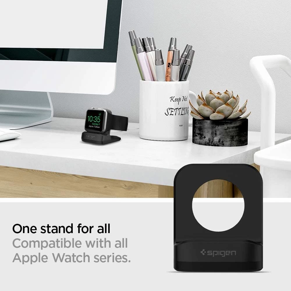 Apple Watch phone case black SPIGEN Night Stand 38/40/41/42/44/45 Copy