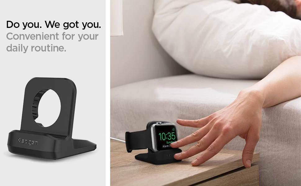 Apple Watch phone case black SPIGEN Night Stand 38/40/41/42/44/45 Copy