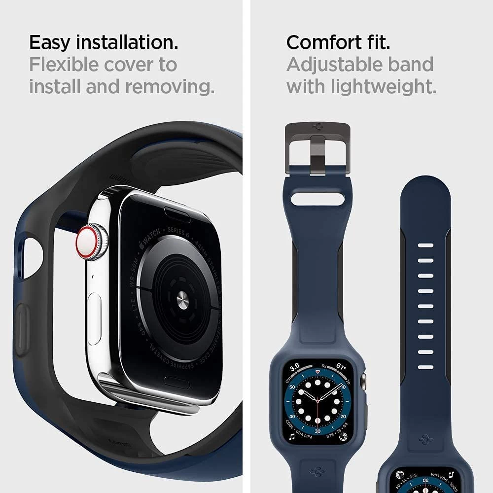 Apple Watch band blue SPIGEN Liquid Air Pro 4/5/6/SE (44mm)