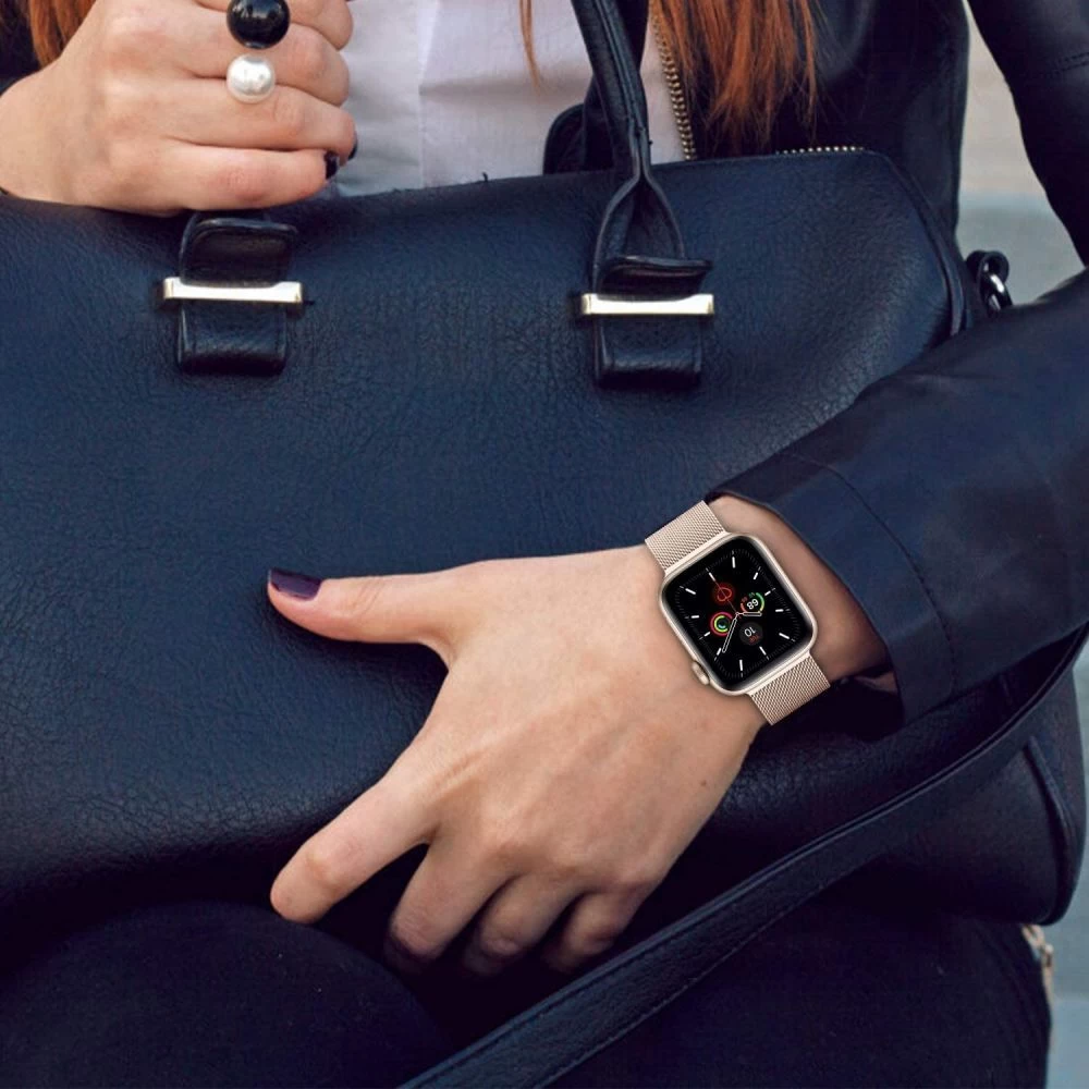 Apple Watch band golden TECH-PROTECT MilaneseBand 4/5/6/7/SE (42/44/45mm)
