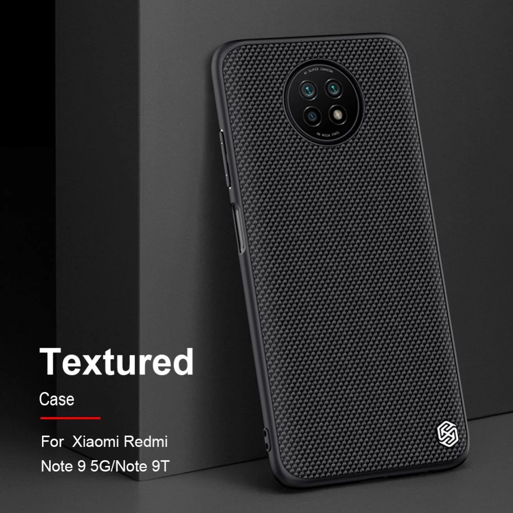 Xiaomi RedMi Note 9T dėklas Juoda Nillkin Textured 